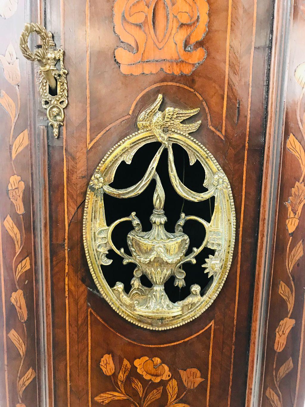 18th Century Dutch Marquetry Tall Clock 4