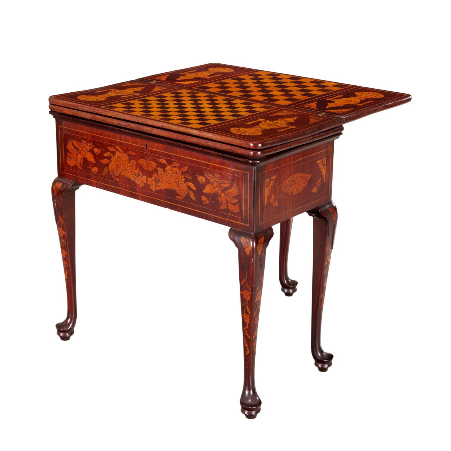 Table à jeux mécanique hollandaise du 18e siècle à trois plateaux Bon état - En vente à Solebury, PA