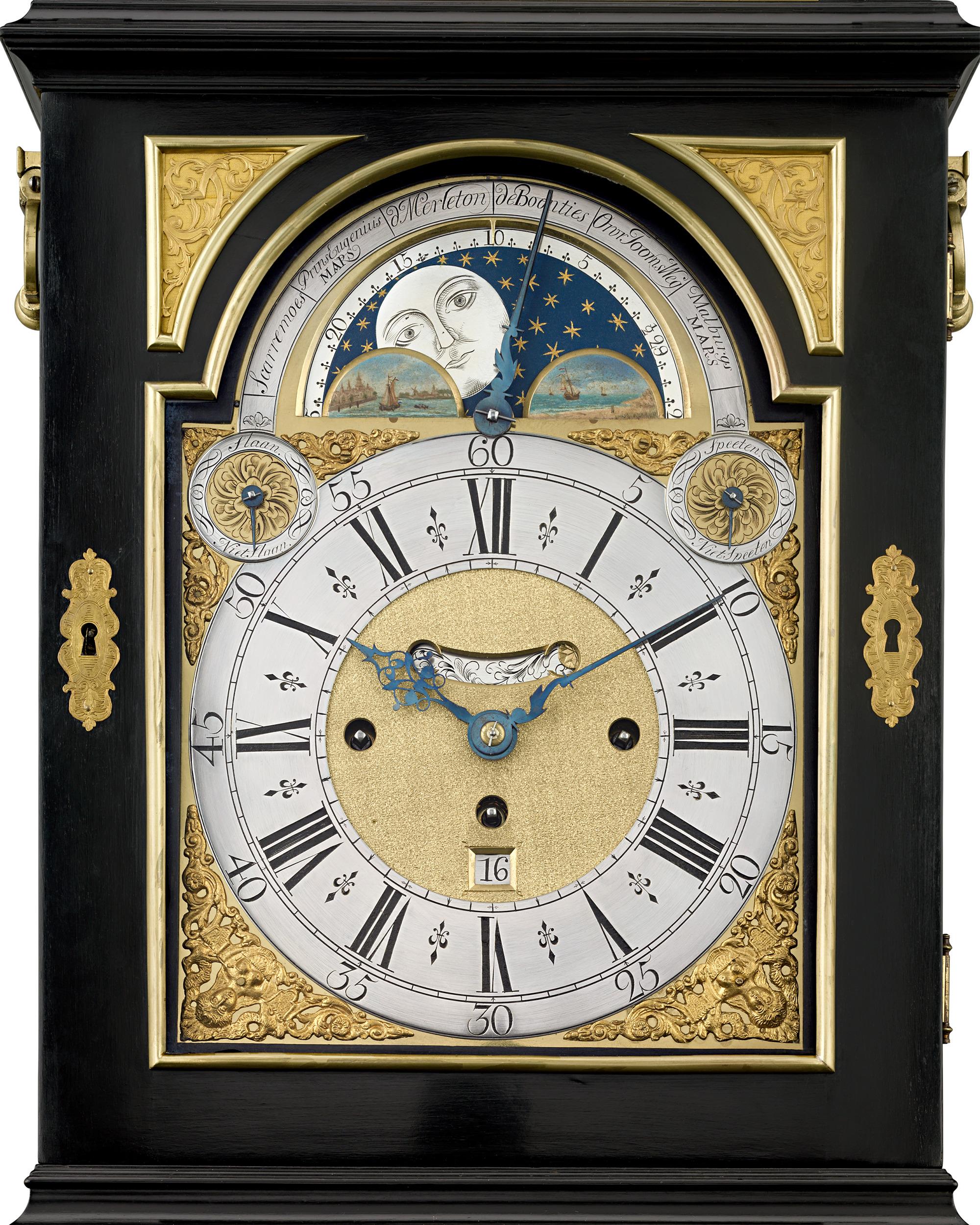 George III 18th Century Dutch Musical Bracket Clock For Sale