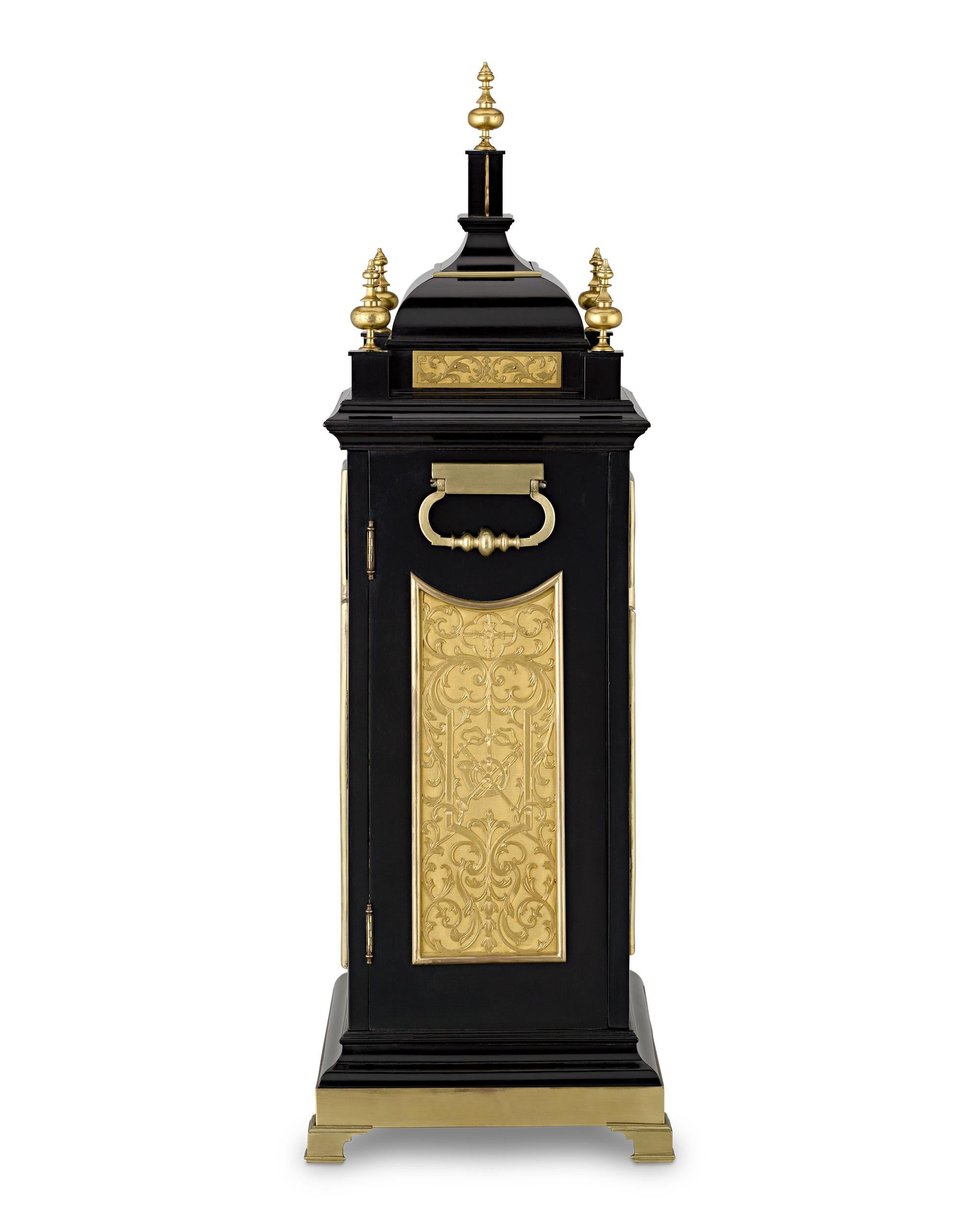 18th Century Dutch Musical Bracket Clock In Excellent Condition For Sale In New Orleans, LA