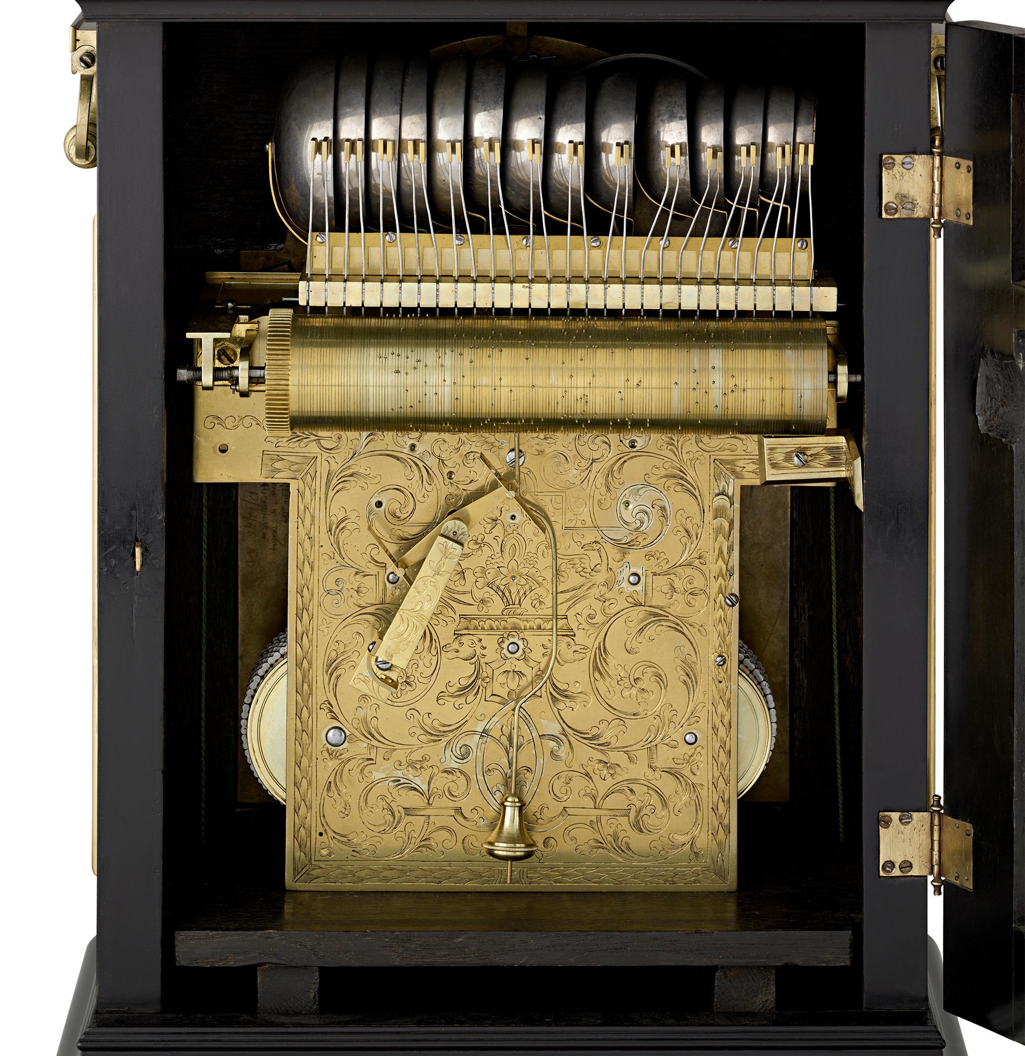 18th Century Dutch Musical Bracket Clock For Sale 1