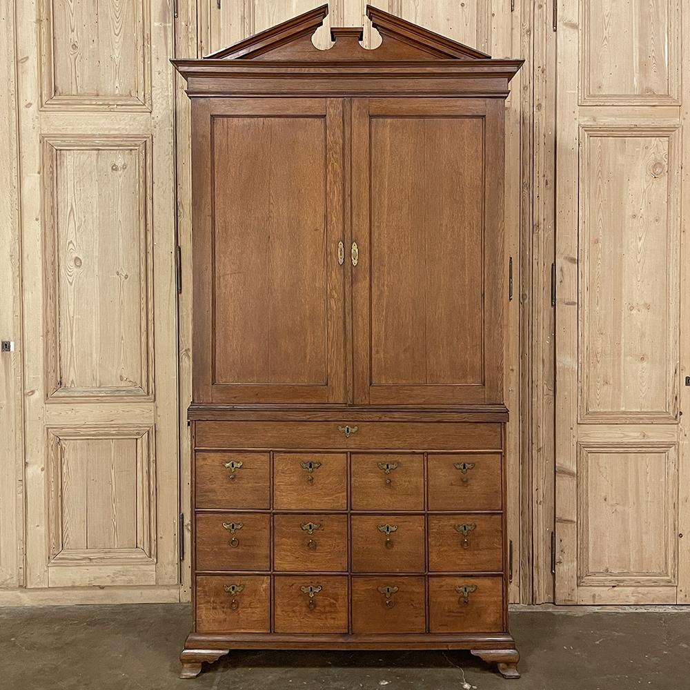 Hand-Crafted 18th Century Dutch Neoclassical Apothecary Cabinet, Secretary For Sale