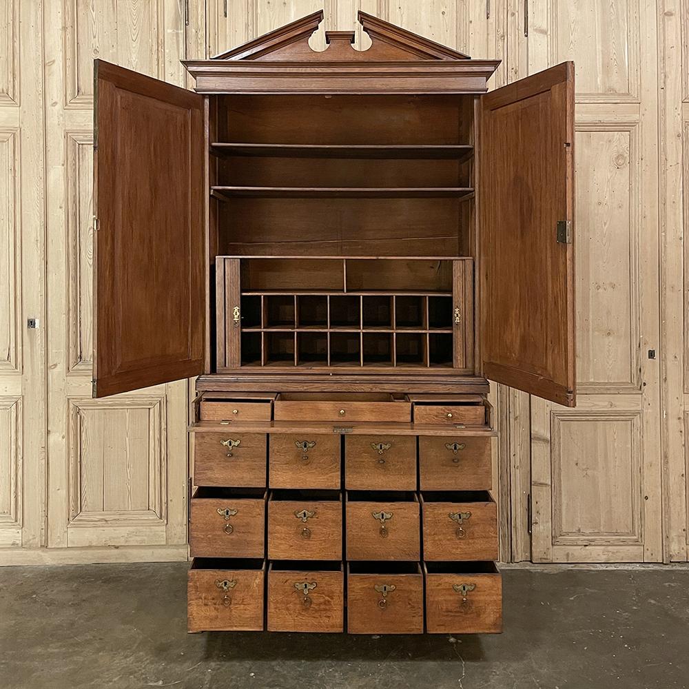 18th Century Dutch Neoclassical Apothecary Cabinet, Secretary In Good Condition For Sale In Dallas, TX