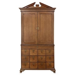 Antique 18th Century Dutch Neoclassical Apothecary Cabinet, Secretary