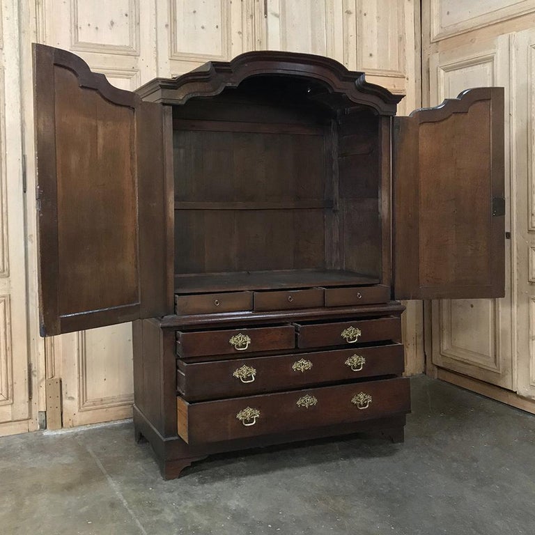 18th Century Dutch Oak Armoire, For Sale at 1stdibs