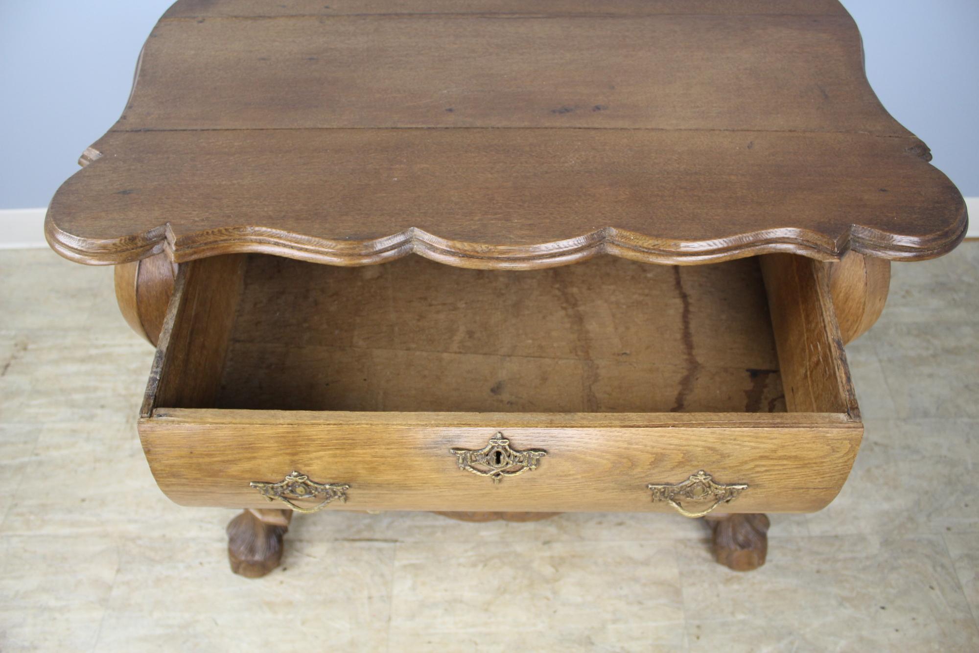 18th Century Dutch Oak Bombe Chest For Sale 4