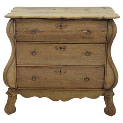 18th Century Dutch Oak Bombe Chest of Drawers