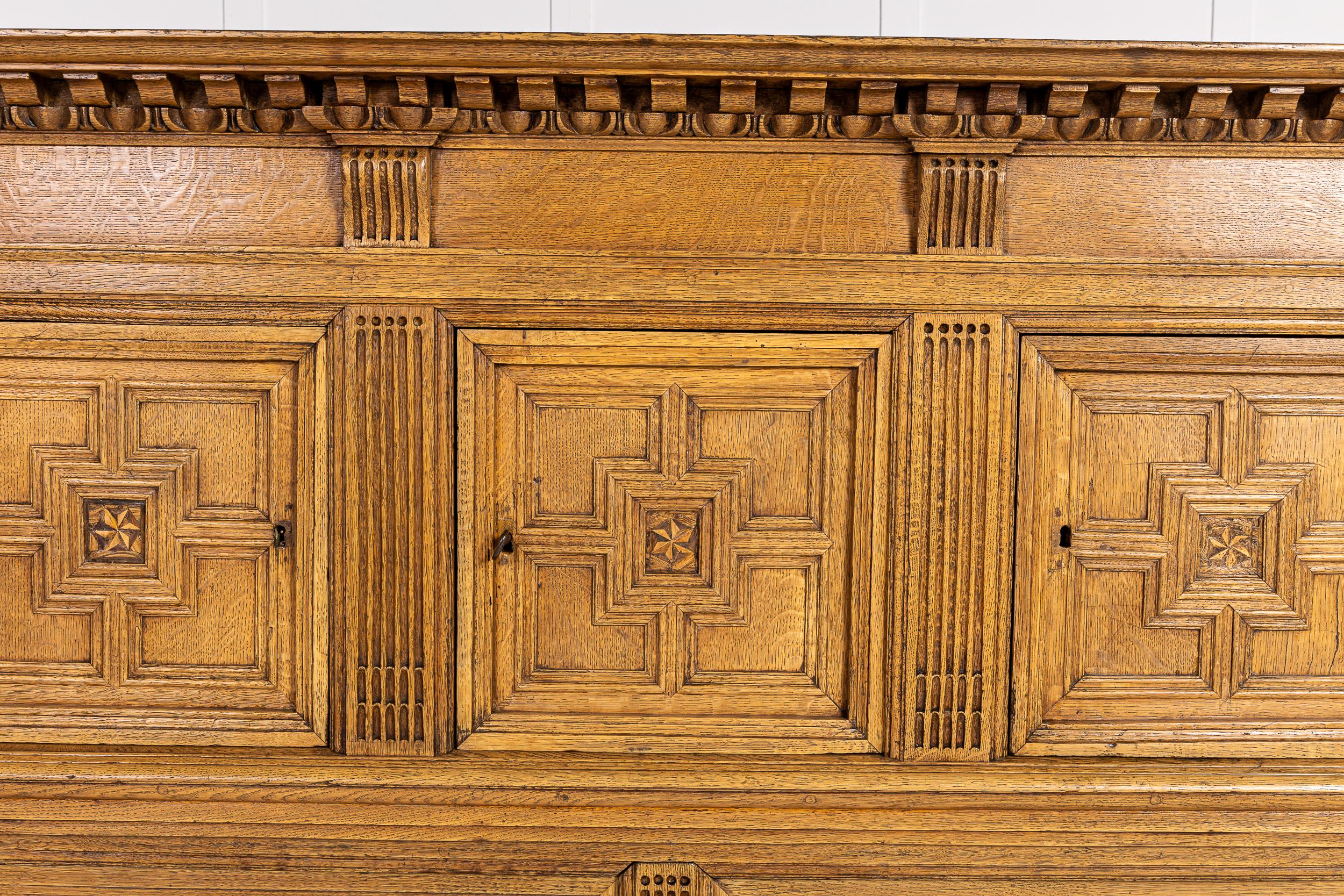 18th Century and Earlier 18th Century Dutch Oak Cabinet For Sale