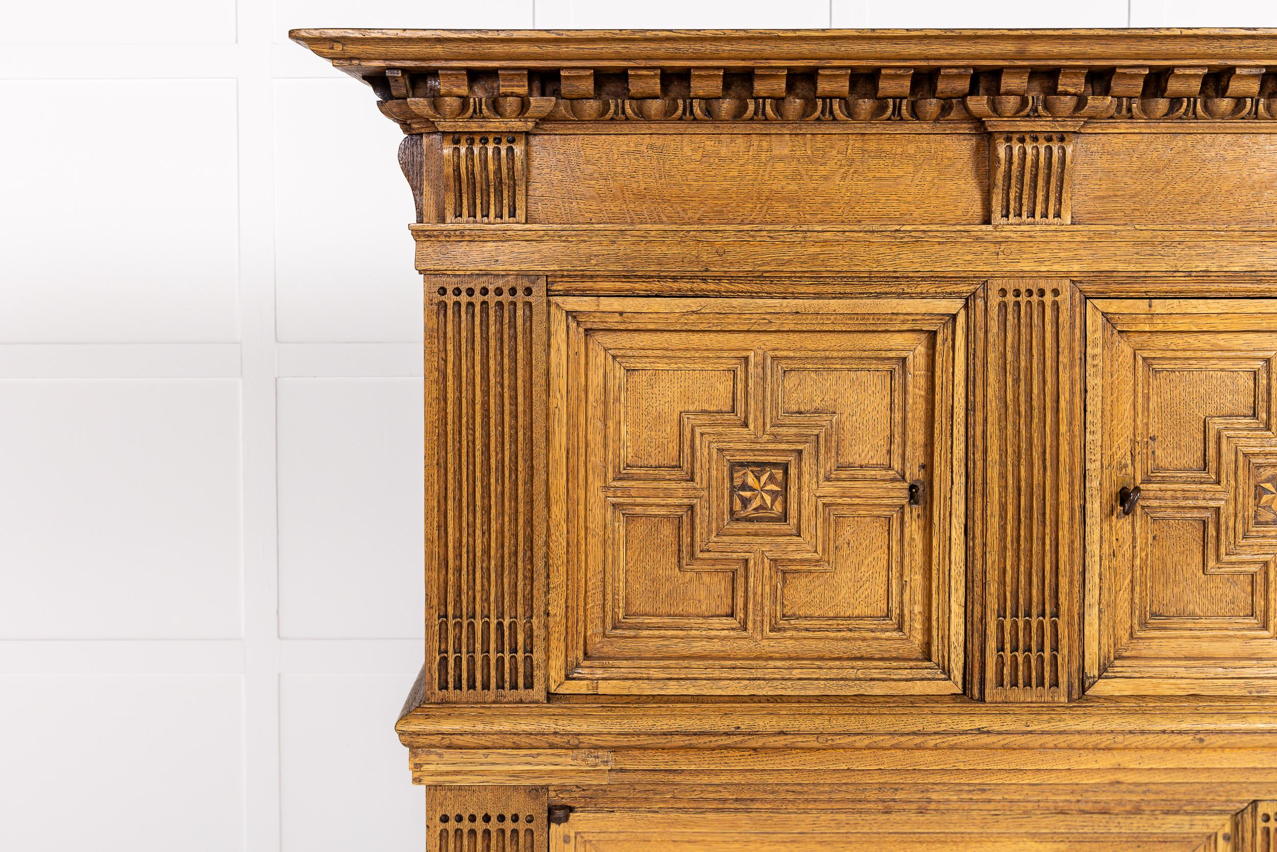 18th Century Dutch Oak Cabinet For Sale 1