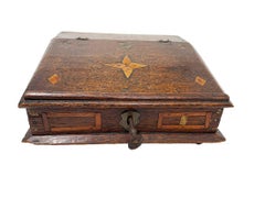 18th Century Dutch Oak Children's Writing Box