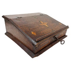 18th Century Dutch Oak Children's Writing Box
