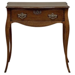18th Century Dutch Oak End Table with Cabriole Legs