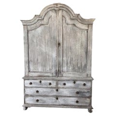 Credenza dipinta in Oak del XVIII secolo