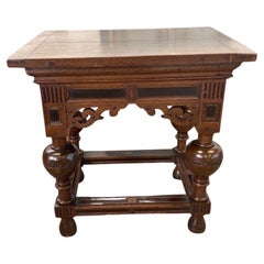 18th Century Dutch Oak Side Table / Sofa Table / Center Table