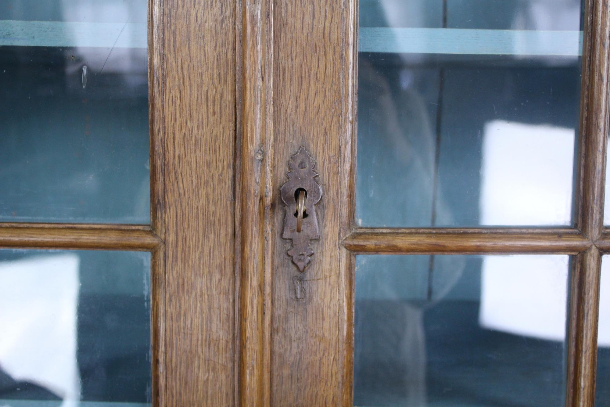 18th Century Dutch Oak Vitrine For Sale 4