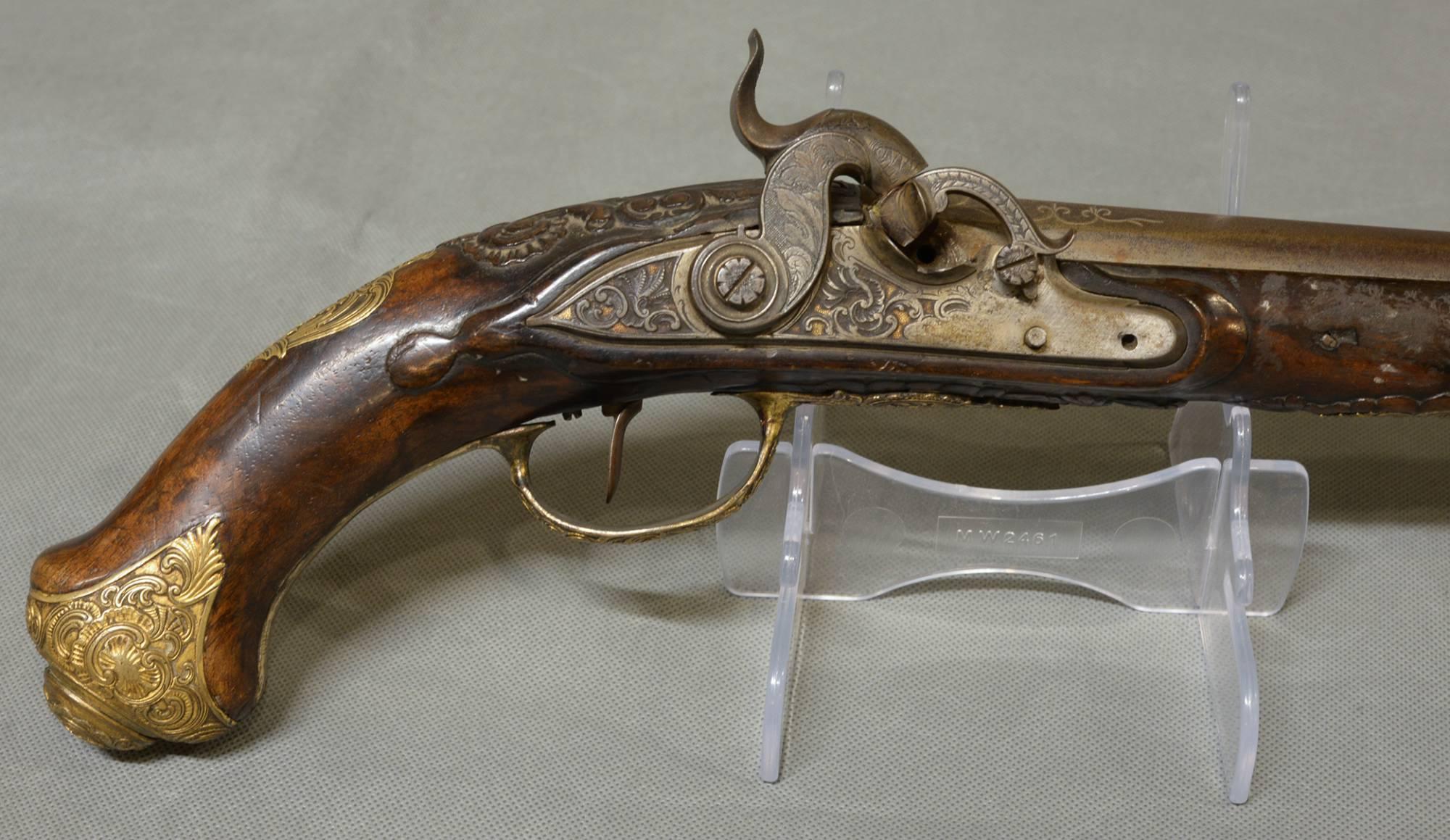 18th Century and Earlier 18th Century Dutch or German Holster Pistol For Sale