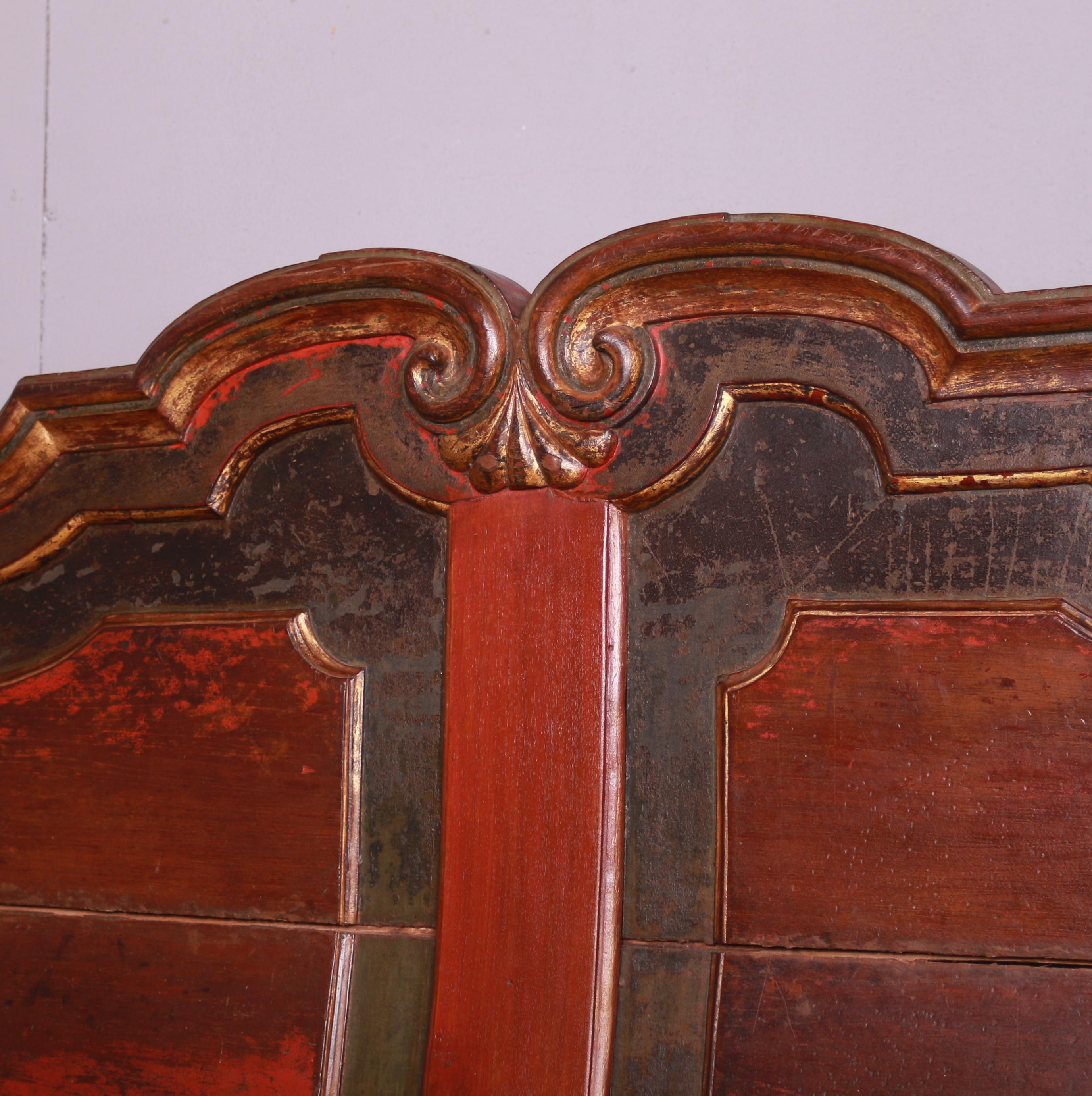 18th Century Dutch Original Painted Bench For Sale 4
