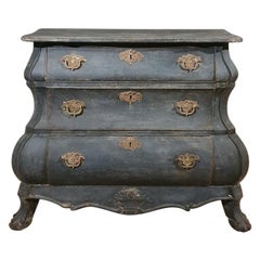 18th Century Dutch Painted Bombe Commode