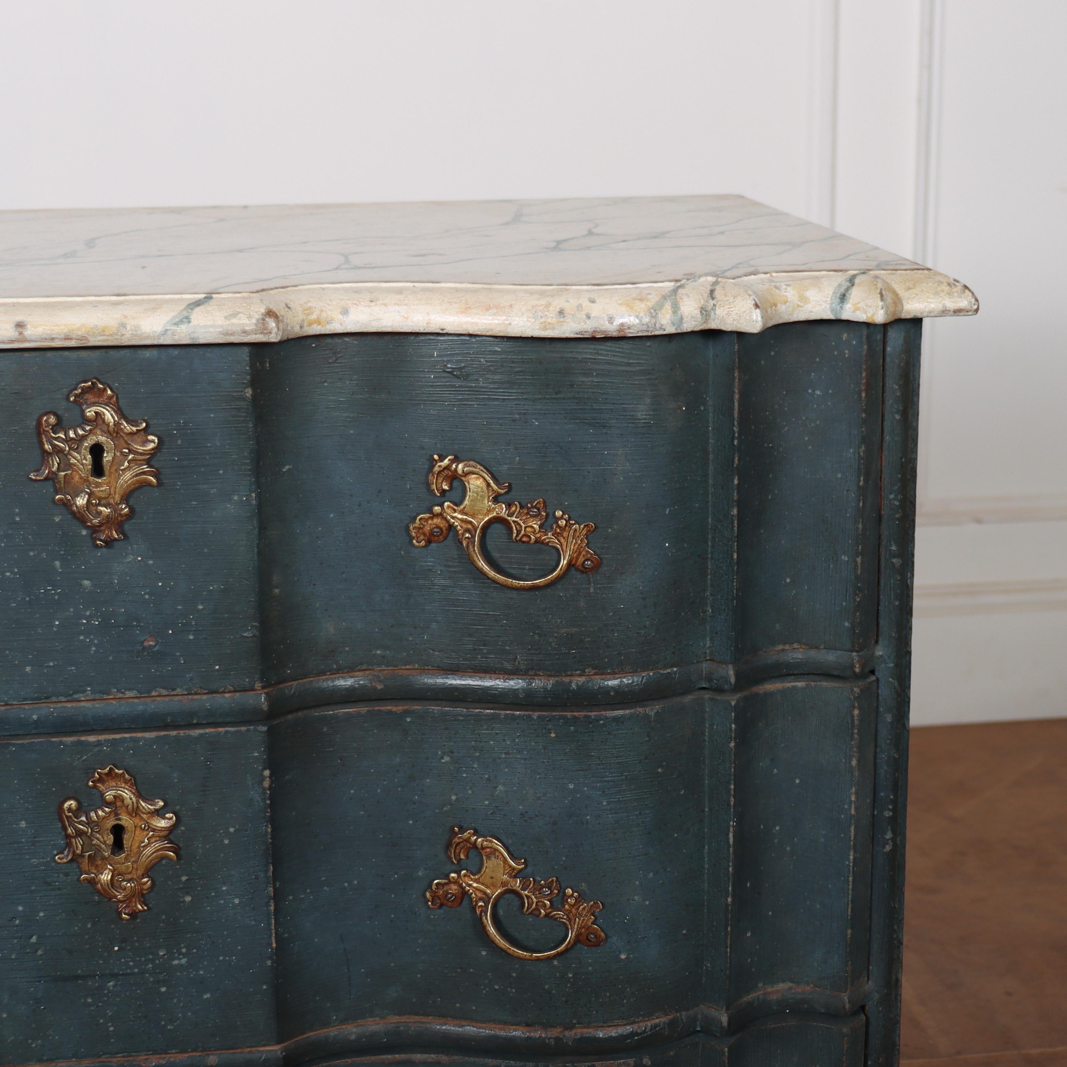 18th Century Dutch Painted Commode In Good Condition For Sale In Leamington Spa, Warwickshire