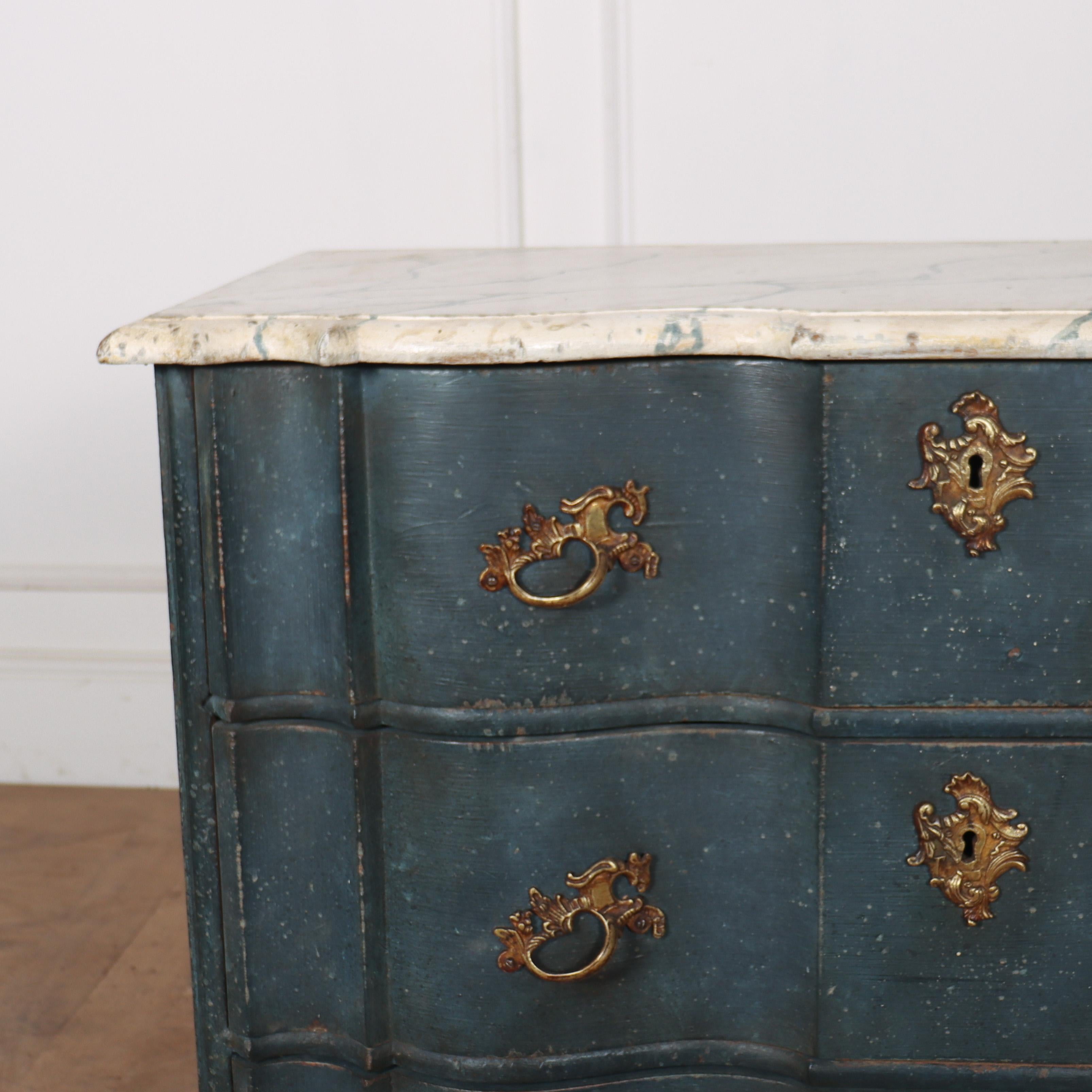 18th Century and Earlier 18th Century Dutch Painted Commode For Sale
