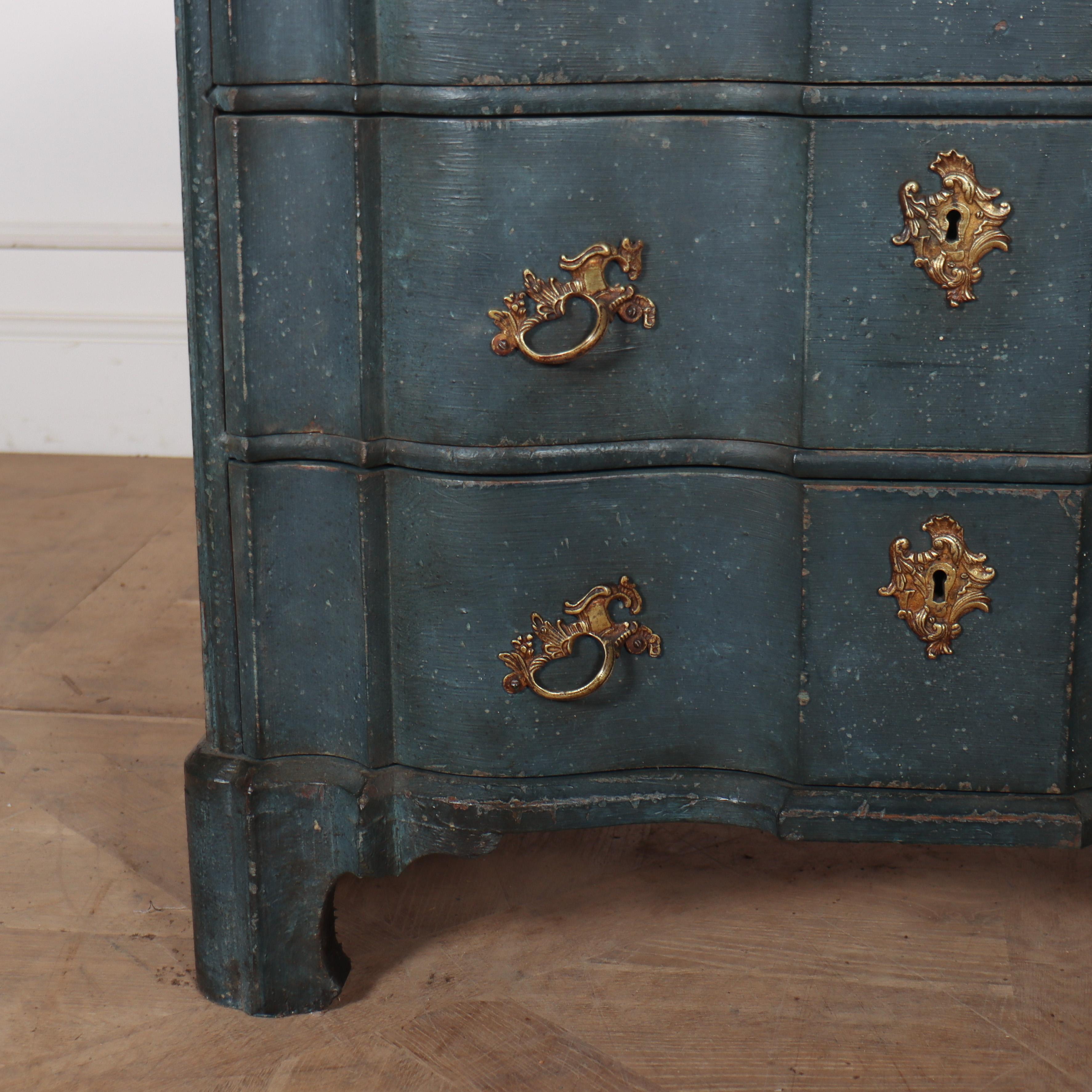 Oak 18th Century Dutch Painted Commode For Sale