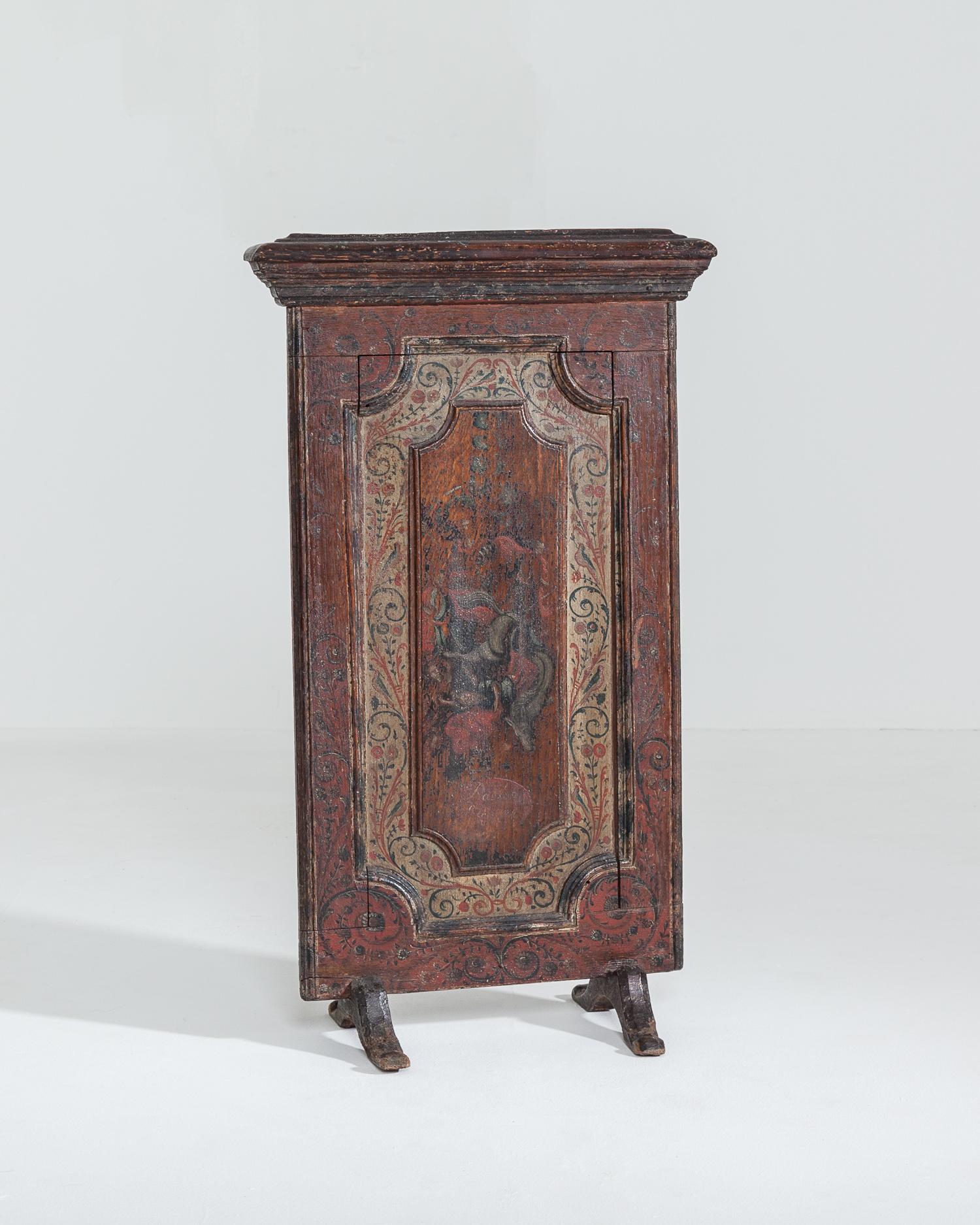 18th Century Dutch Painted Fire Screen, Dated 1780 In Good Condition In York, GB