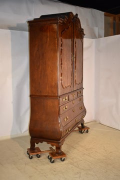 18th Century Dutch Plum Pudding Linen Press