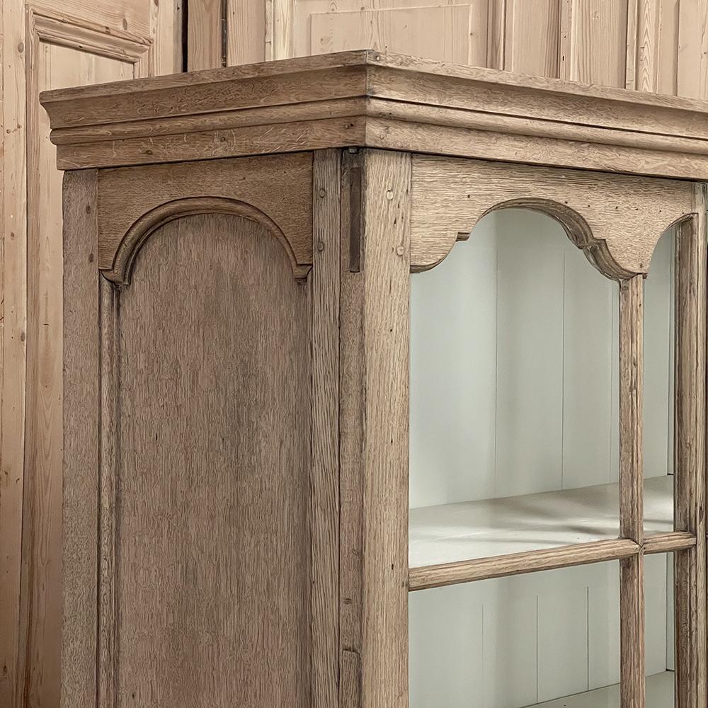 18th Century Dutch Raised Cabinet ~ Bookcase in Stripped Oak 5
