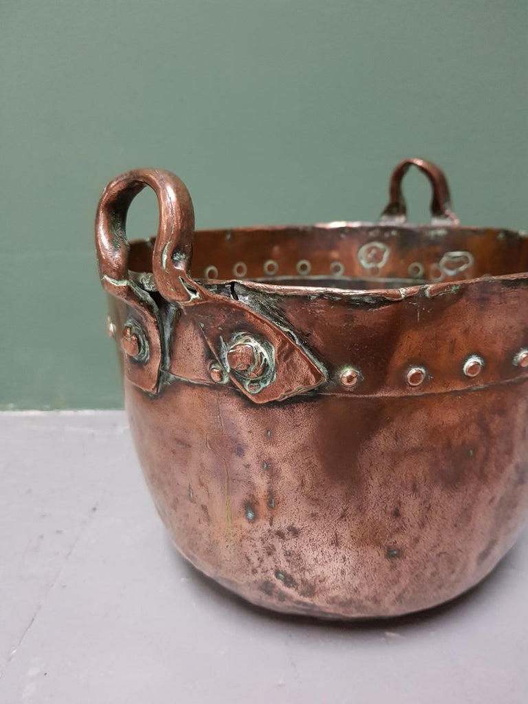 18th Century Dutch Red Copper Kettle or Bucket at 1stDibs