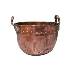 18th Century Dutch Red Copper Kettle or Bucket