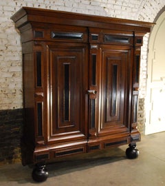18th Century Dutch Renaissance Oak Cabinet