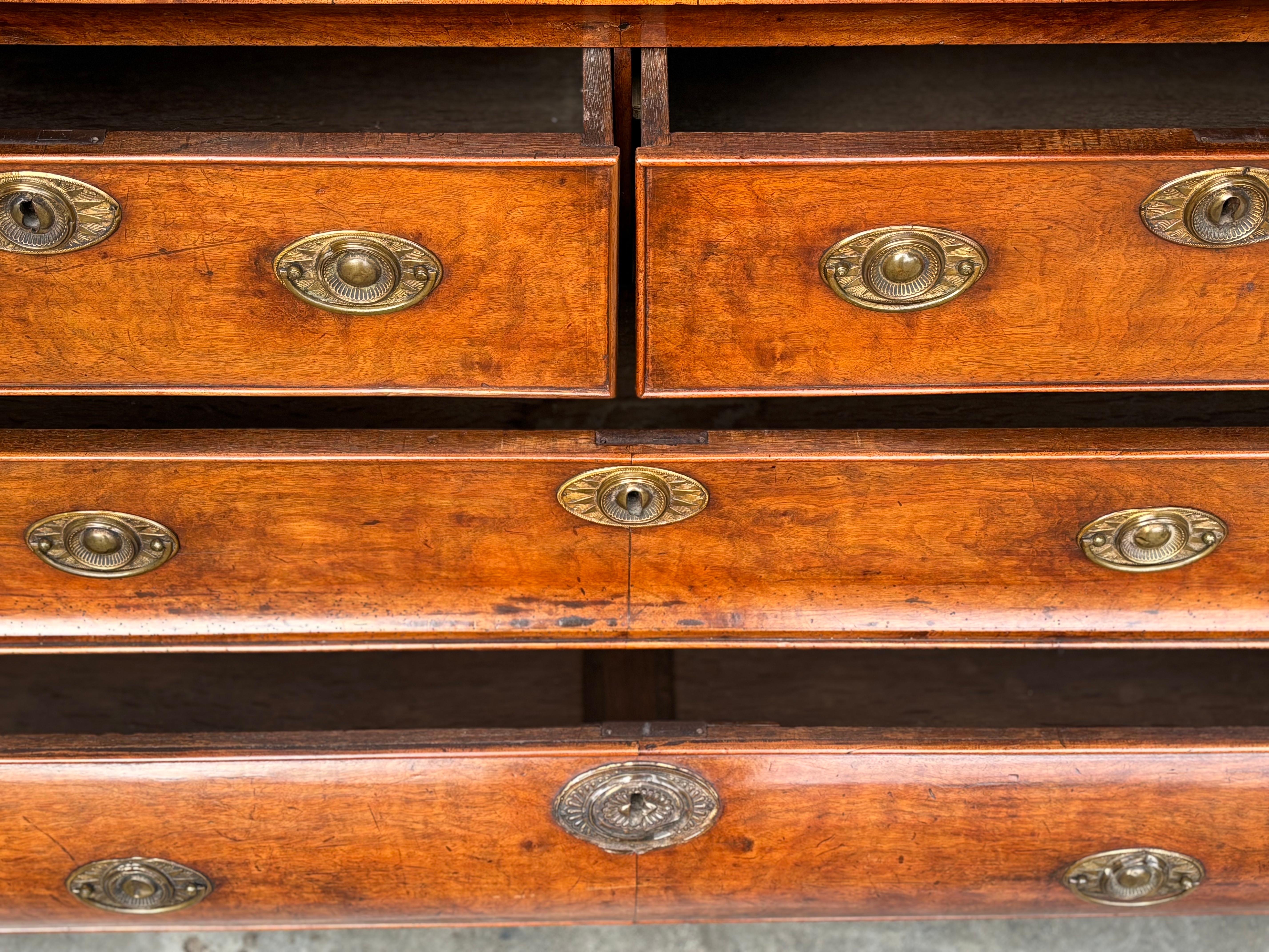 18th Century Dutch Rococo Walnut Cabinet Armoire For Sale 3