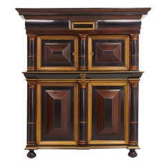 18th Century Dutch Rosewood and Oak Cabinet