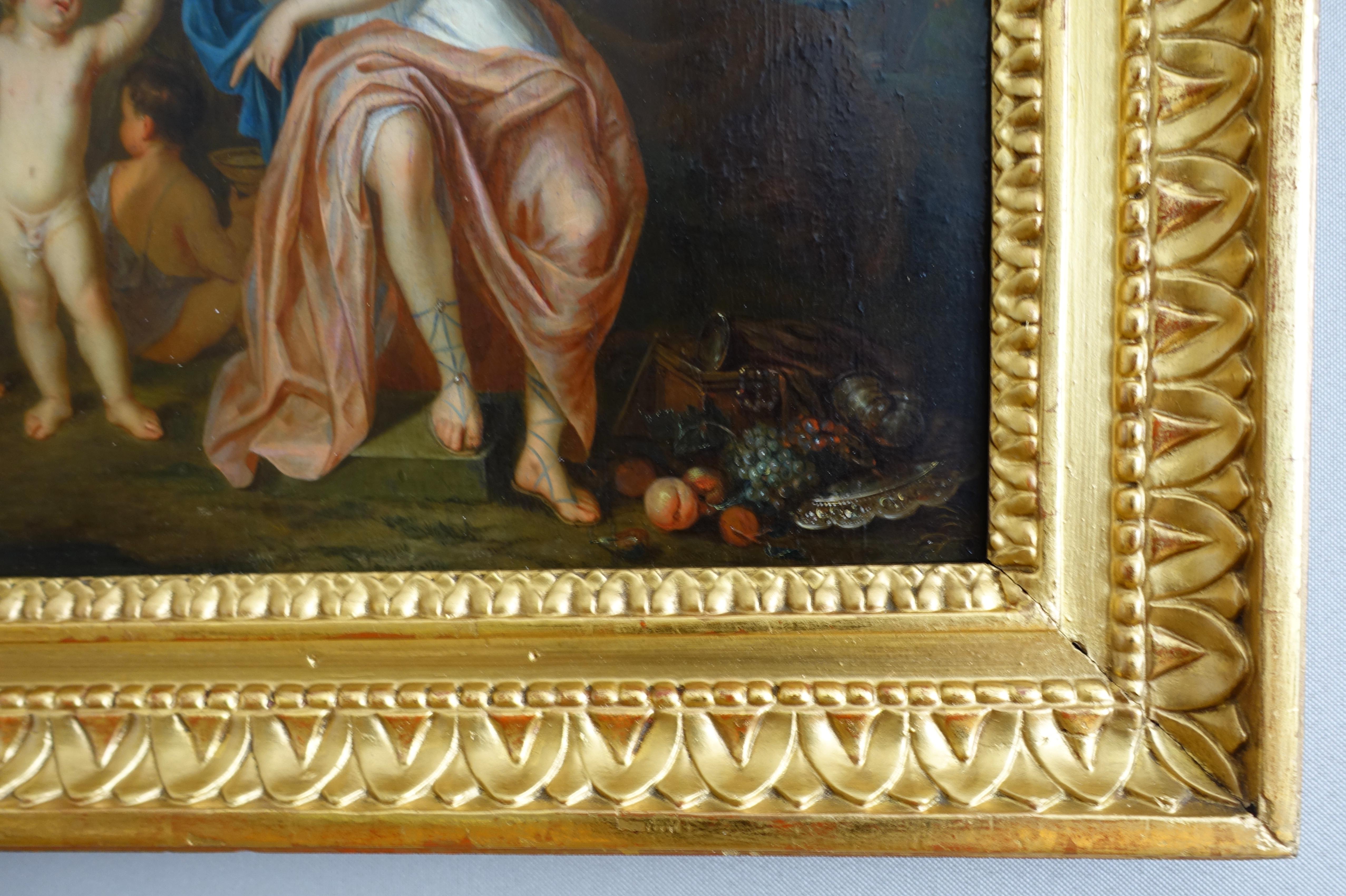 18th Century 18th century Dutch school attributed to Mattheus Terwesten : allegory of wealth For Sale