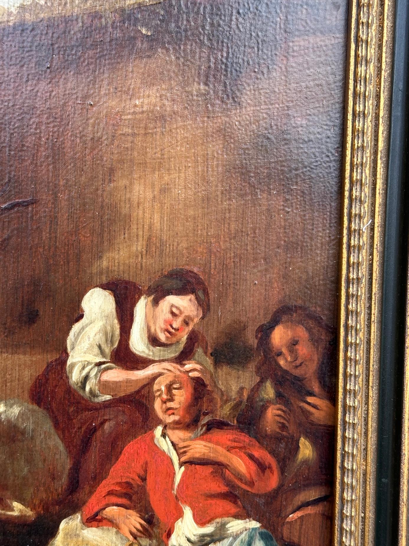Artista desconocido (Escuela holandesa, finales del siglo XVIII)
Escena pastoral con cabreros, ca. 1780-1800
Óleo sobre lienzo

En esta animada composición pastoral, un grupo de figuras se reclina con rústica soltura junto a un trío de cabras,