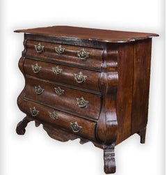 18th Century Dutch Serpentine Chest of Drawers