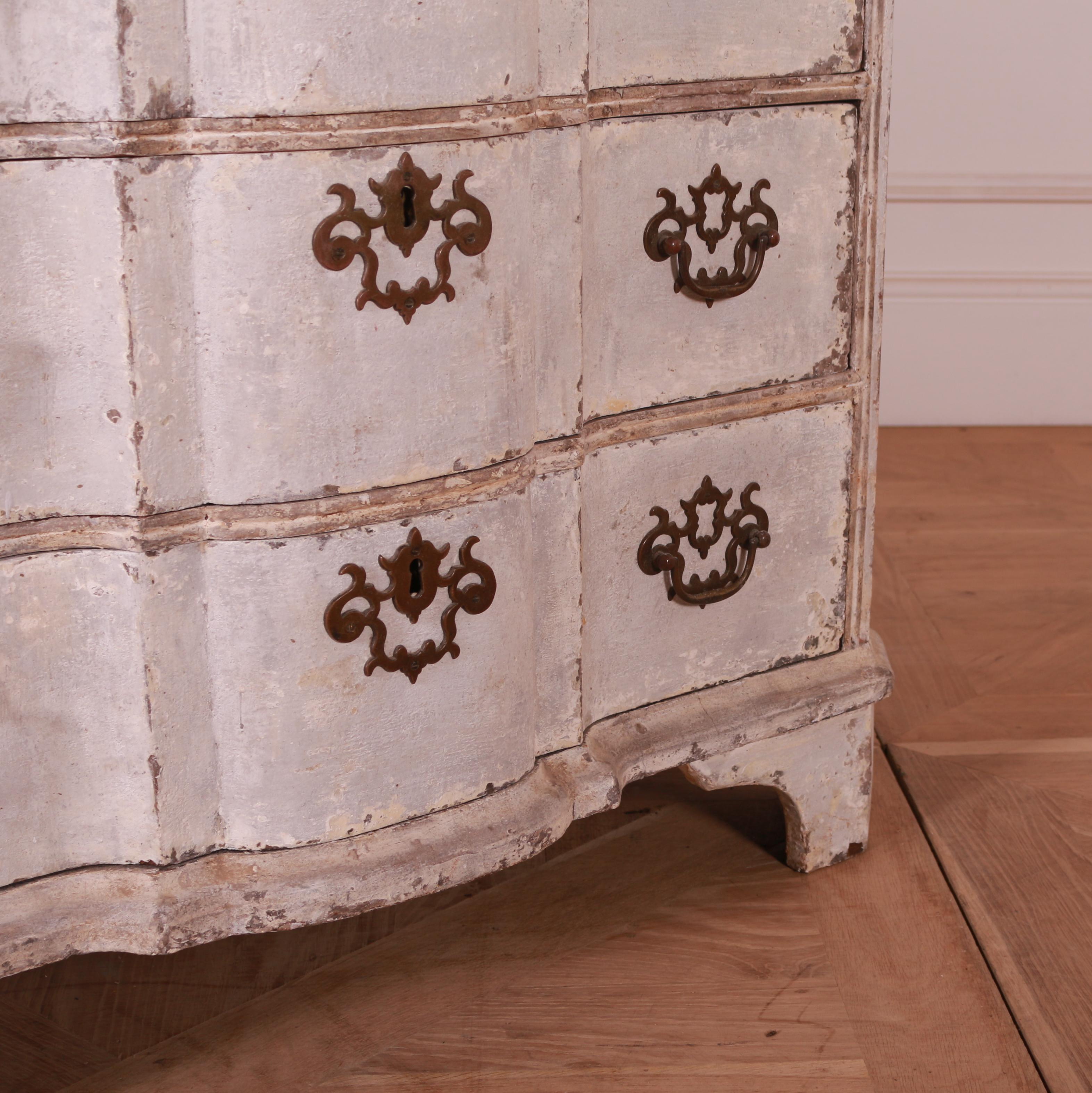 18th Century and Earlier 18th Century Dutch Serpentine Commode For Sale