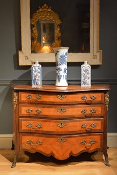 18th Century Dutch Serpentine Commode of Four Drawers
