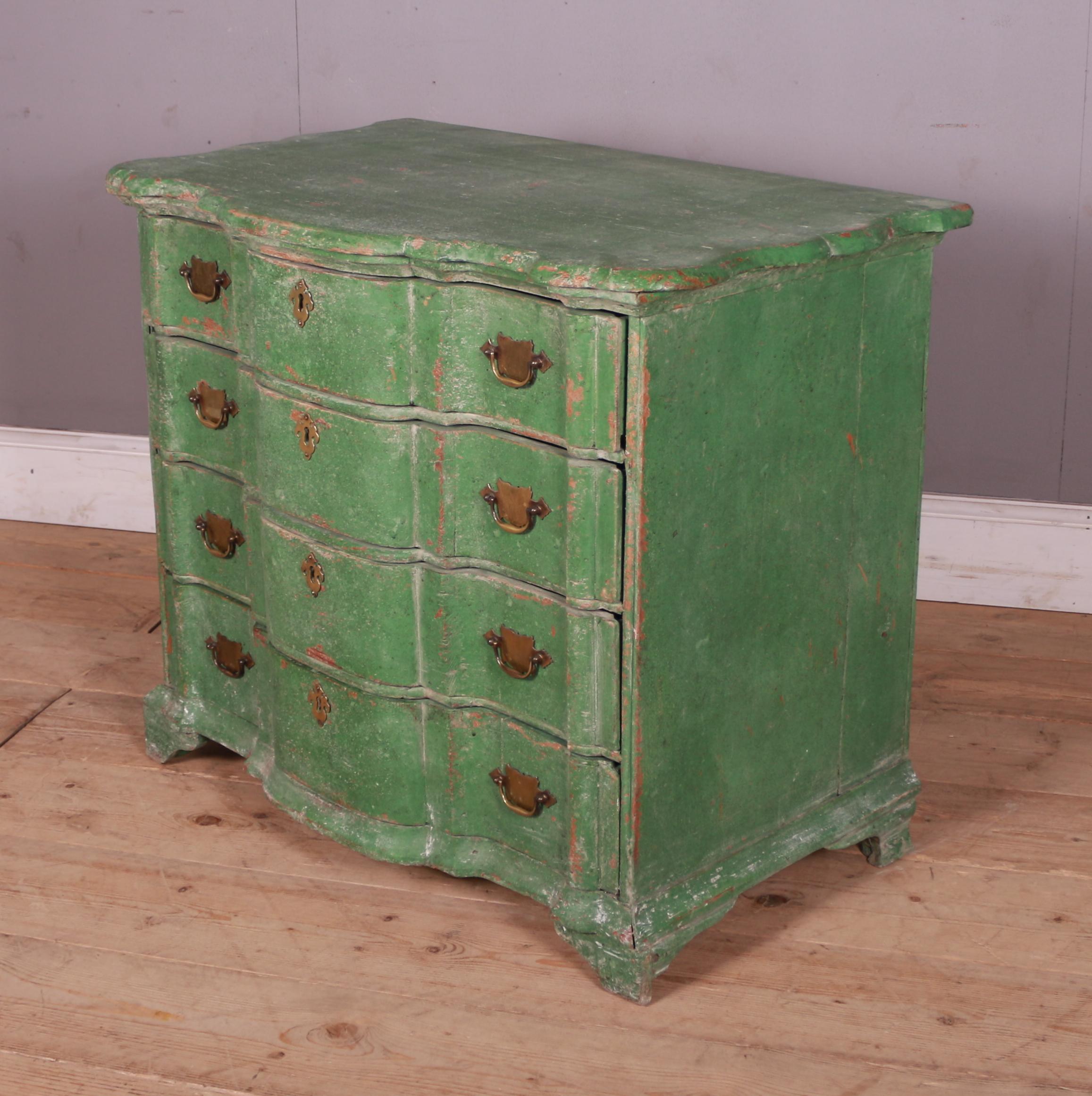 18th Century Dutch Serpentine Front Commode 2