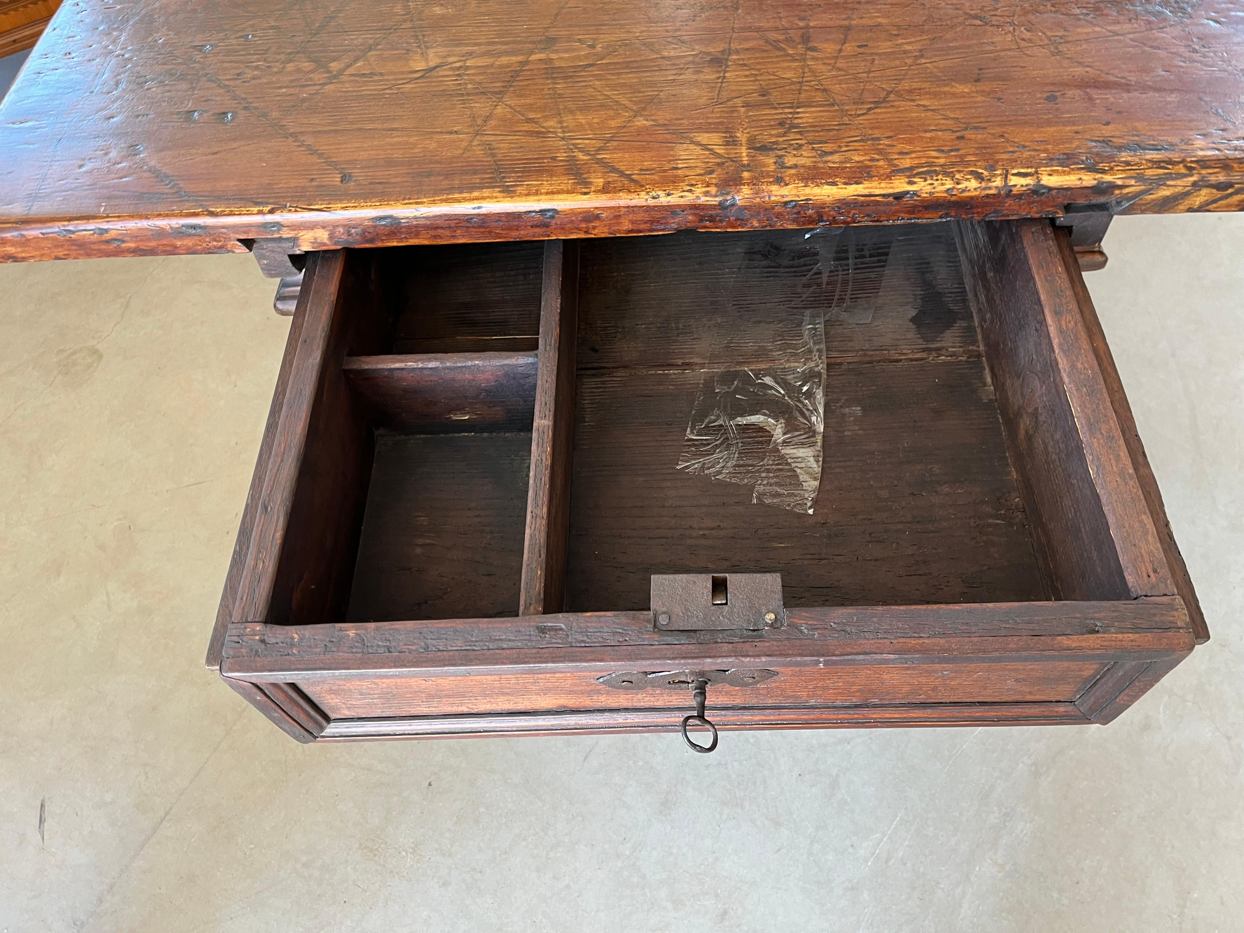 18th Century Dutch Side Table in Pine 6