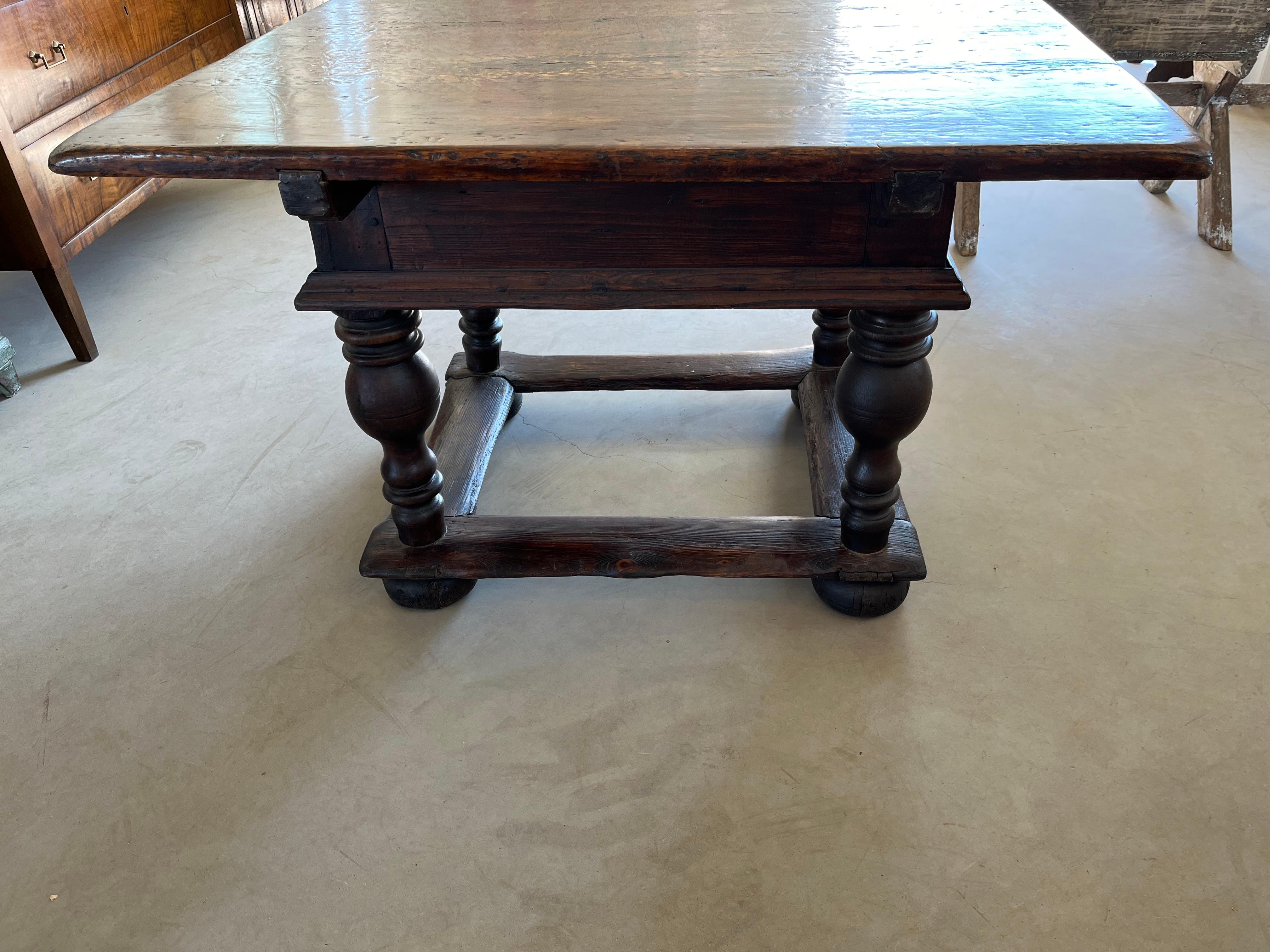 18th Century Dutch Side Table in Pine 10