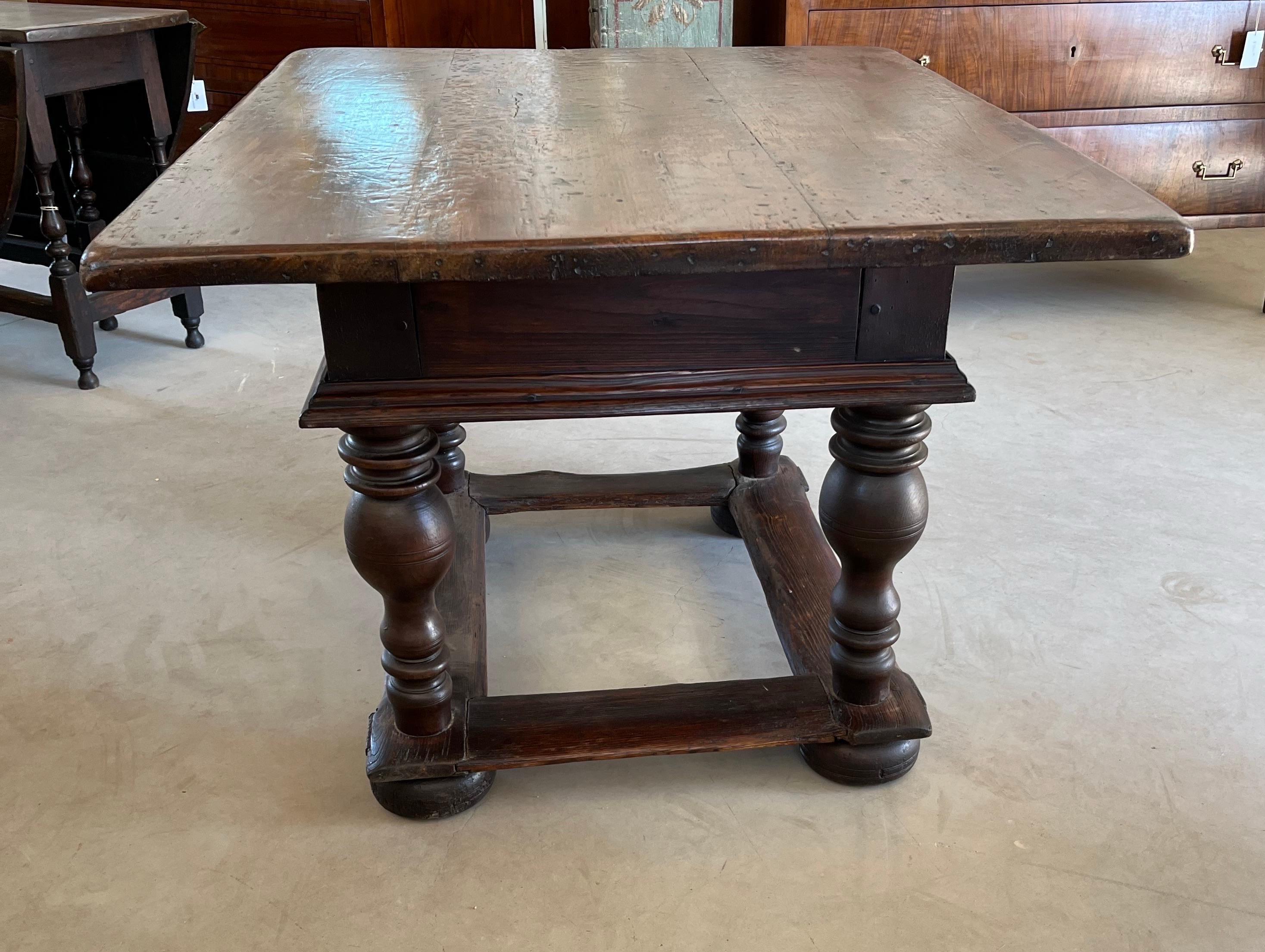 18th Century Dutch Side Table in Pine 11
