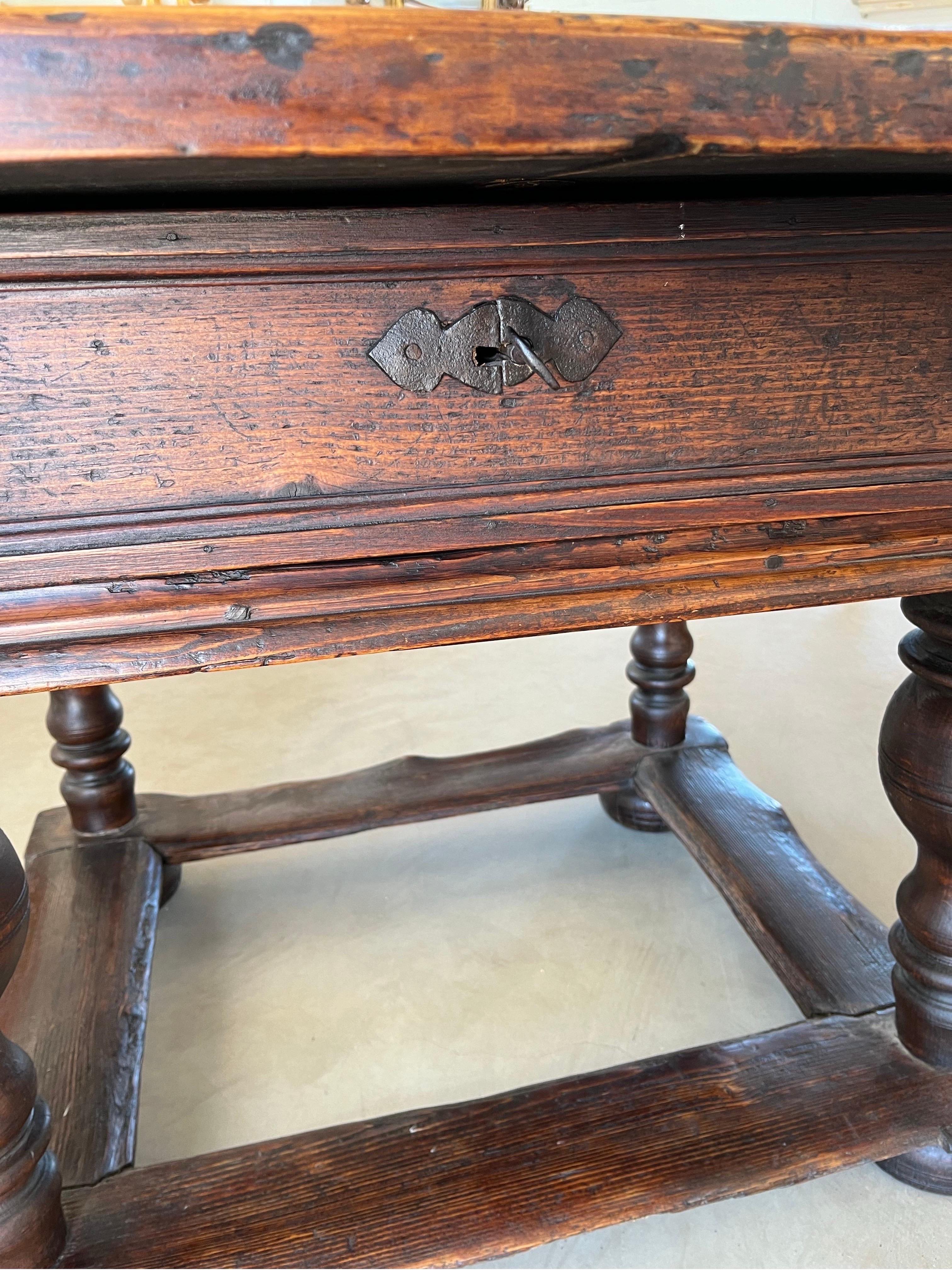 18th Century Dutch Side Table in Pine 4