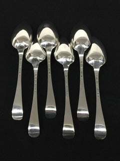 Niederländische Silberlöffel aus dem 18. Jahrhundert von Adraen Pieter Dingemans, 1758