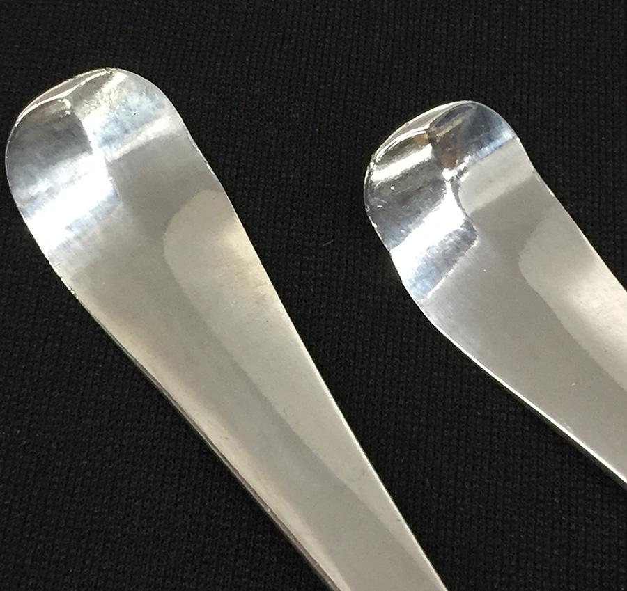 18th Century Dutch Silver spoons by Adraen Pieter Dingemans, 1758 In Good Condition For Sale In Delft, NL