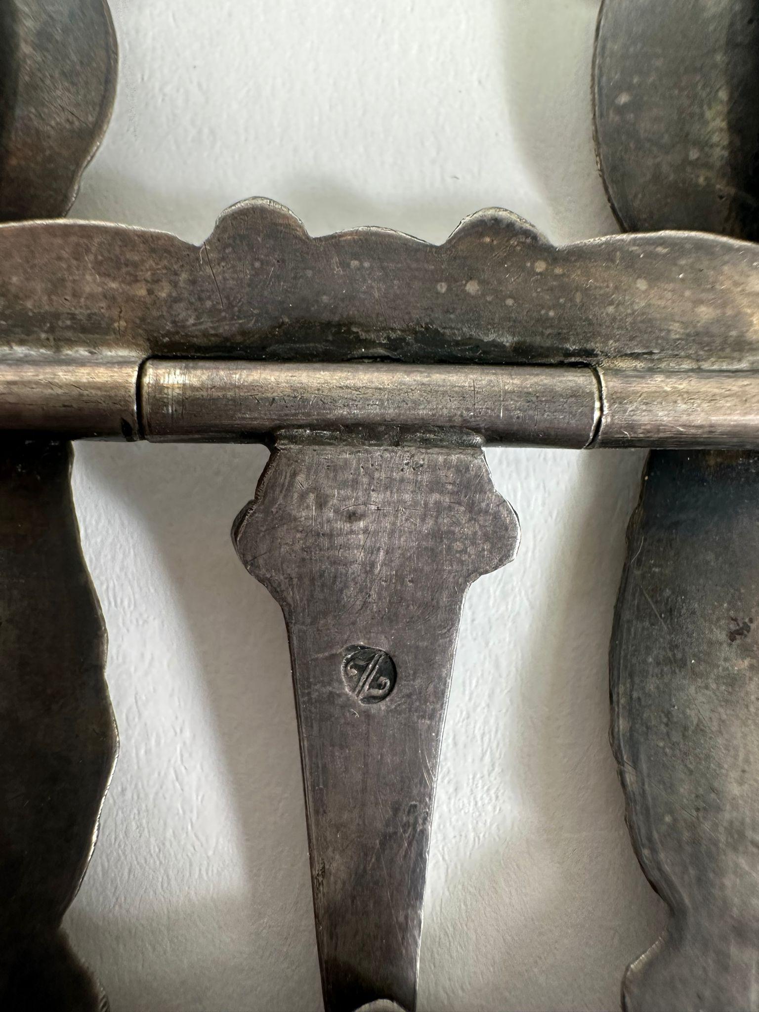 18th Century 18th-Century Dutch Silver Yom Kippur Belt Buckle with Biblical Motifs For Sale