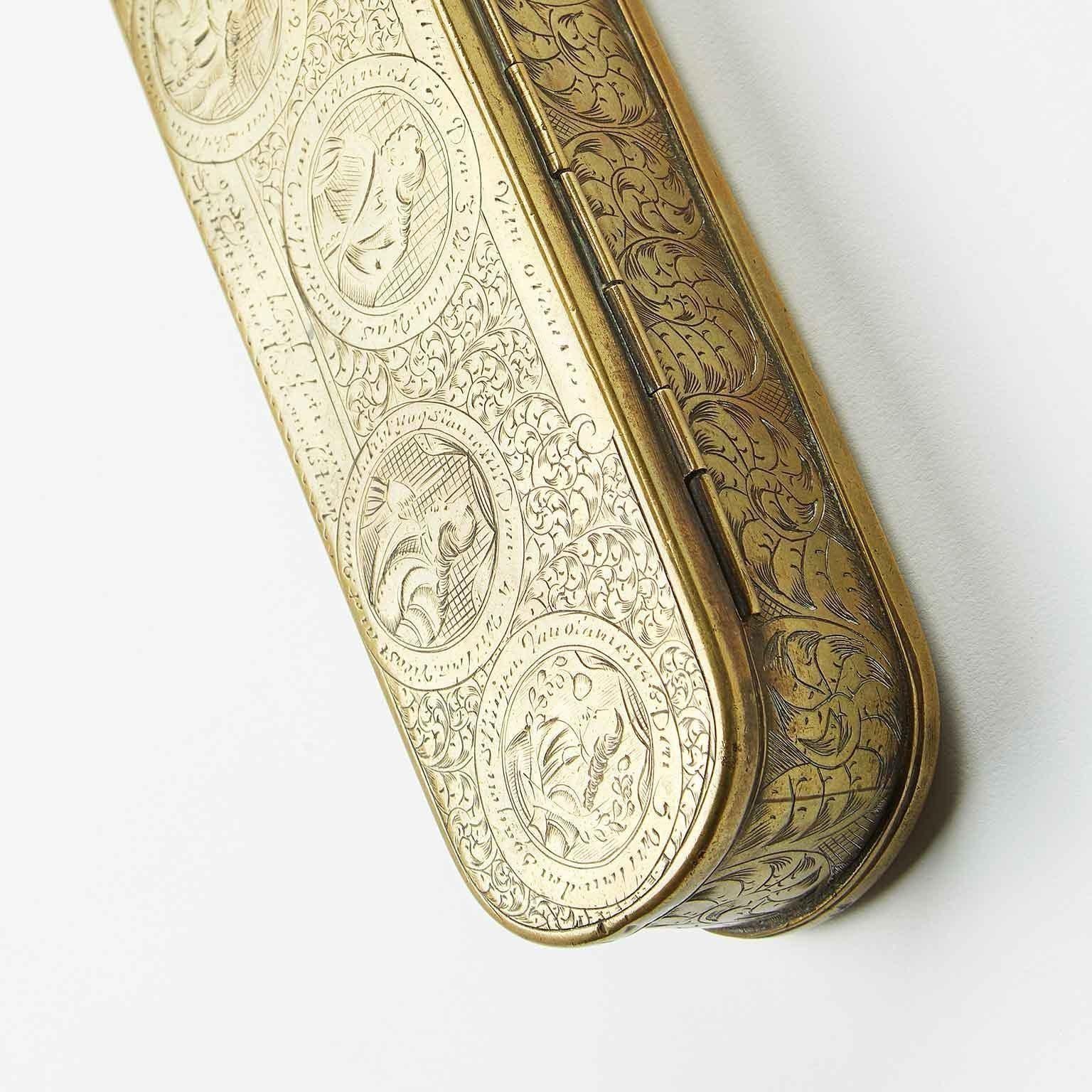 brass tobacco box