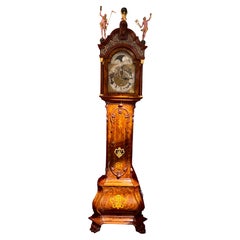 18th Century Dutch 'Utrecht' Longcase or Grandfather Clock by W.V. Dadelbeek