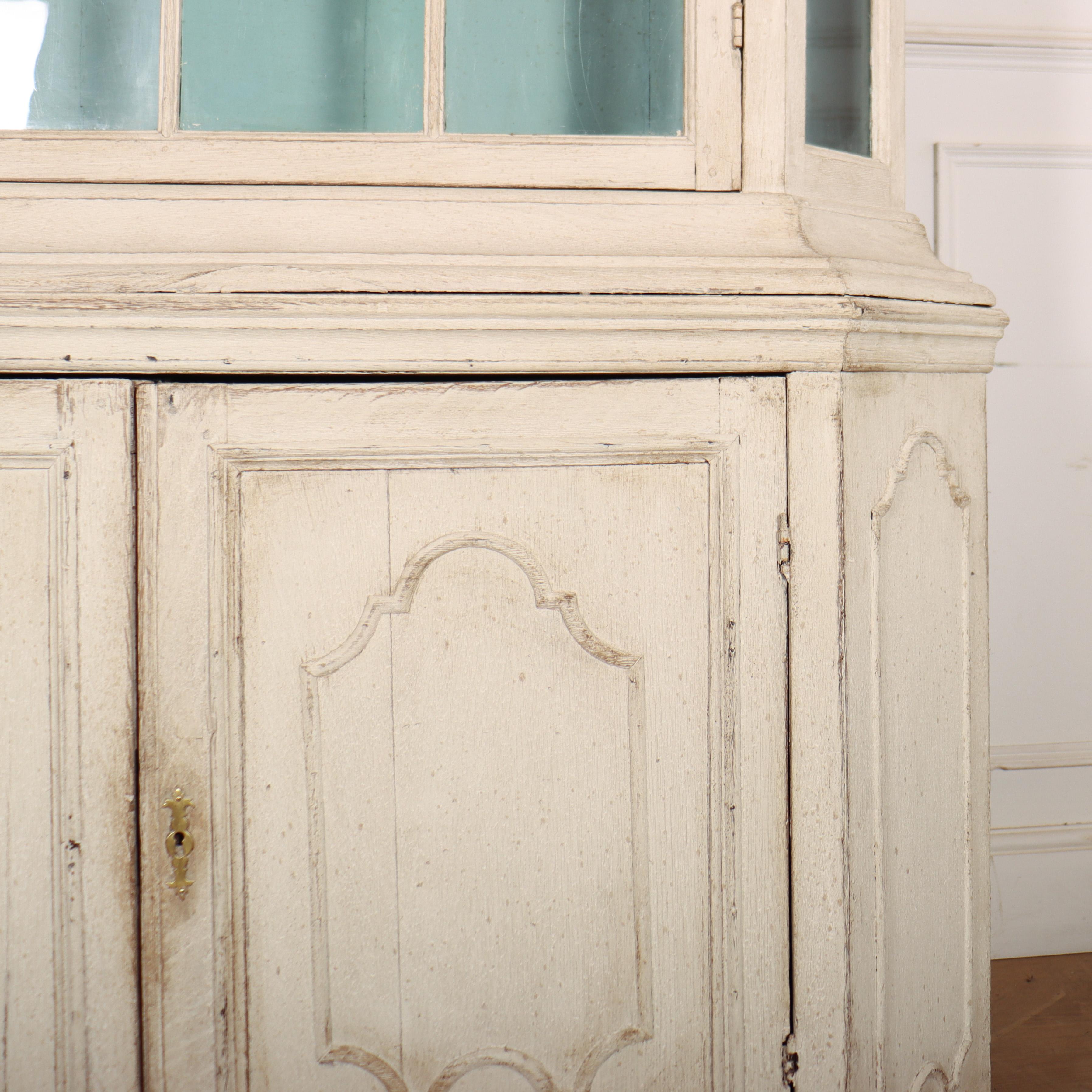 Glass 18th Century Dutch Vitrine For Sale