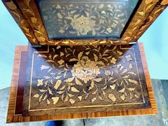 18th Century Dutch Walnut Inlaid Dressing Table Mirror